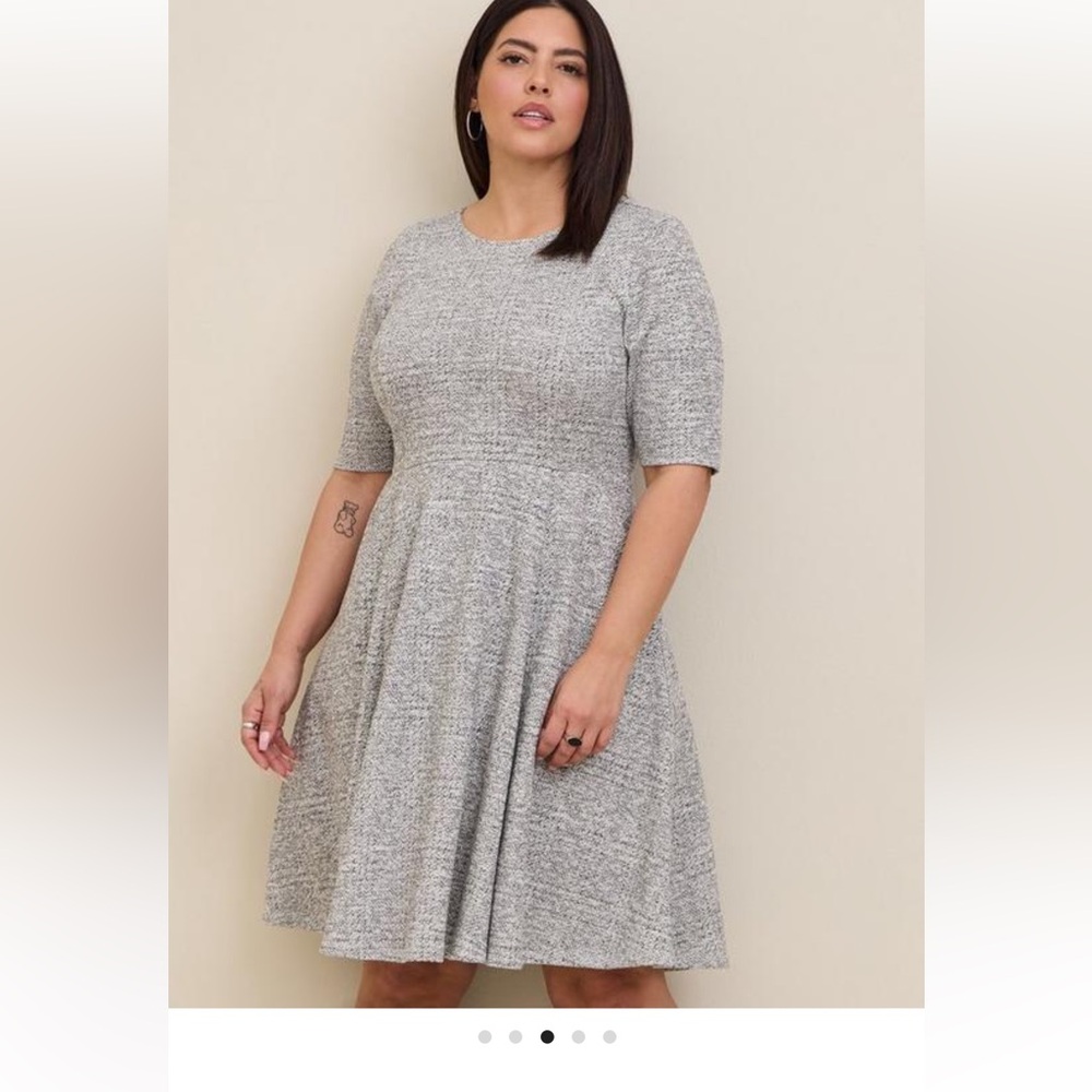 Torrid plus mini Jacquard skater dress 2x